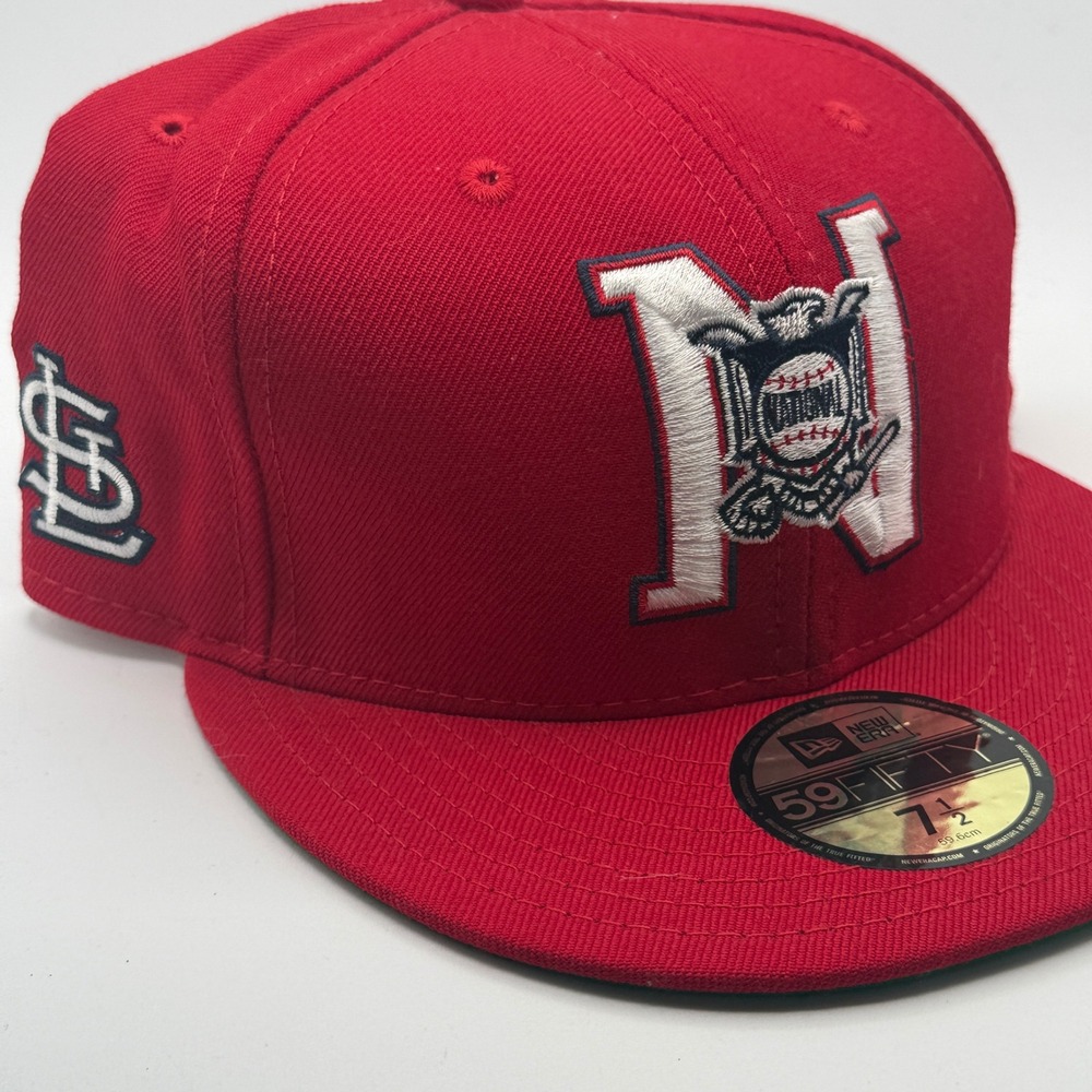 New Era 59FIFTY St Louis Cardinals National League Hat Red Fitted 7 1/2 USA Wool